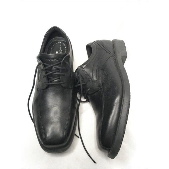 ROCKPORT Sherwood Bike Toe Oxford Leather Black Walkability Lightweight US10 main image 8